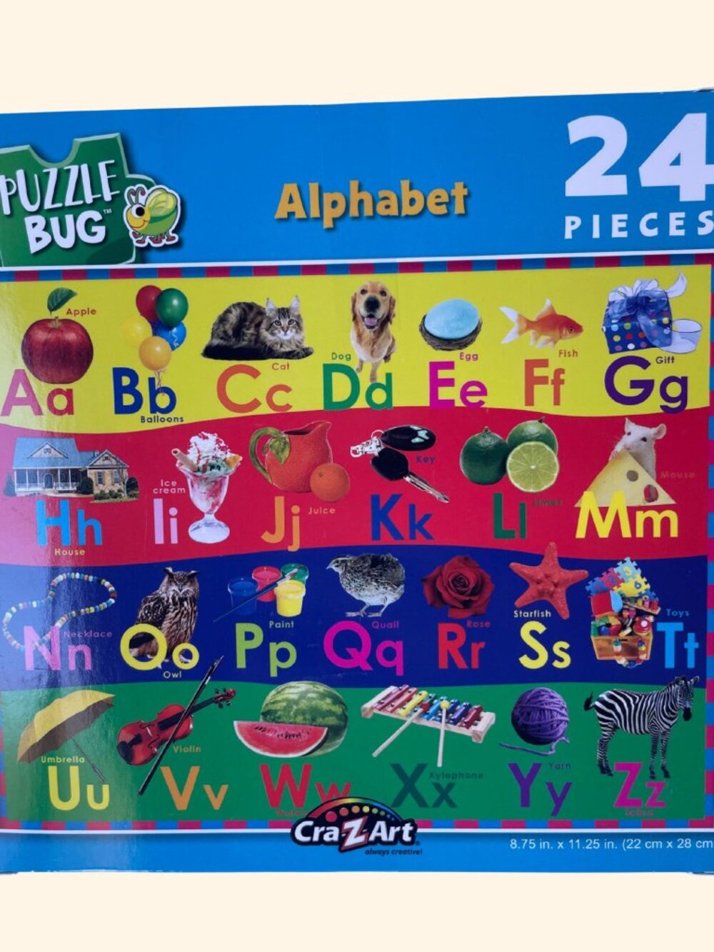 Puzzlebug Alphabet II 24 Piece ABC Learning Puzzle Educational Kids Toy
